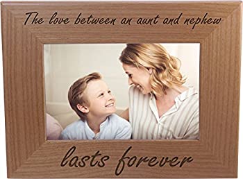 【中古】【輸入品・未使用】The Love Between an Aunt and Nephew lasts forever - 4x6 Inch Wood Picture Frame - Great Gift for Birthday%カンマ% or Christmas Gift for Au