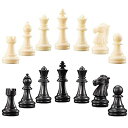 【中古】【輸入品・未使用】2 Sets Chess Pieces Chess Pawns Tournament Chess Set for Chess Board Game%カンマ% Pieces Only and No Board%カンマ% White and Black [並行輸入