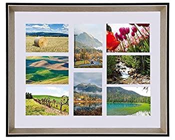 ޡåȥץ饹㤨֡šۡ͢ʡ̤ѡSpace Art Deco 16x20 Frame for Eight 4x6 Picture%% with White Mat - Multiple Photo Collage Frame - Black Color with Panel Silver ChaפβǤʤ37,477ߤˤʤޤ