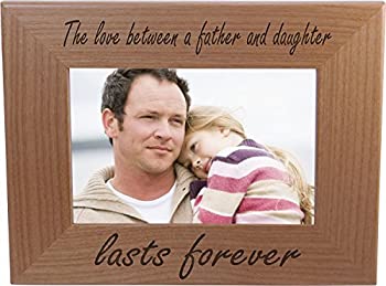 【中古】【輸入品・未使用】The Love Between A Father And Daughter Lasts Forever 4x6 Inch Wood Picture Frame - Great Gift for Father's Day Birthday or Christmas Gi