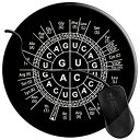 【中古】【輸入品・未使用】コンピュータ用マウスパッド ゲーミングマウスパッド オフィス用 ノートパソコンマウスマット PC用 滑り止め 生物学 遺伝コード 太陽...