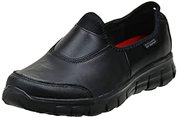 yÁzyAiEgpzSkechers Work Women's Sure Track Slip Resistant Shoe%J}% Black 7 W US