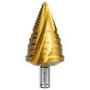 【中古】【輸入品・未使用】Luckyway 1-Piece 15 Steps HSS-CO(M35) 1/4 Inch to 1-3/8 Inch Titanium Step Drill Bit for Metal%カンマ% Stainless Steel Drilling