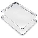 【中古】【輸入品・未使用】WEZVIX ベーキングシート ステンレススチール ベーキングトレイ クッキーシート オーブンパン 長方形サイズ 10 x 8 x 1...