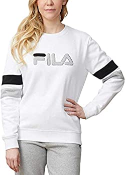 【中古】【輸入品・未使用】Fila レディース ミシェル プルオーバー クルーネック スウェットシャツ US サイズ: Large カラー: ホワイト