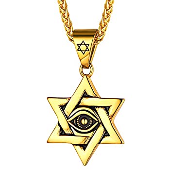 【中古】【輸入品・未使用】FaithHeart Magen David Star ネックレス ステンレススチール ダビデの星 ユダヤ教ジュエリー レディース メ...