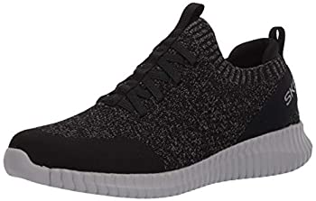 yÁzyAiEgpzSkechers Men's Elite Flex Karnell Oxford%J}% Black/Gray%J}% 11 M US