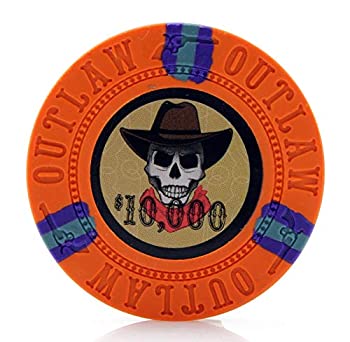 【中古】【輸入品・未使用】Versa Games Outlaw クレイポーカーチップ 13g - 50個パック (カラー選択)