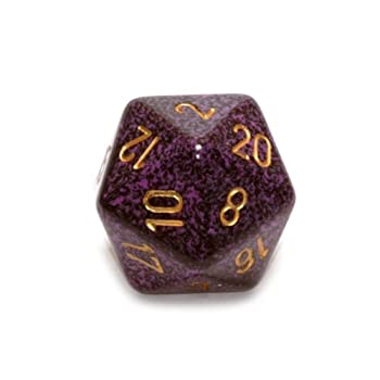 【中古】【輸入品・未使用】Jumbo d20 Counter - Speckled 34mm Dice: Hurricane by Chessex [並行輸入品]