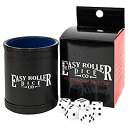 yÁzyAiEgpzProfessional Dice Cup | Black Leatherette Exterior with Blue Velvet Interior | Includes 5 Free 6-Sided Dice [sAi]