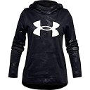 【中古】【輸入品・未使用】Under Armour ガールズ フリース ビッグロゴ プリントパーカー M ブラック
