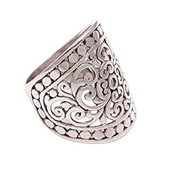 【中古】【輸入品・未使用】NOVICA No Stone .925スターリングシルバー バンドリング 「Memory of Bali」 【中古】【輸入品・未使用】NOVICA No Stone .925スターリングシルバー バンドリング 「Memory of Bali」