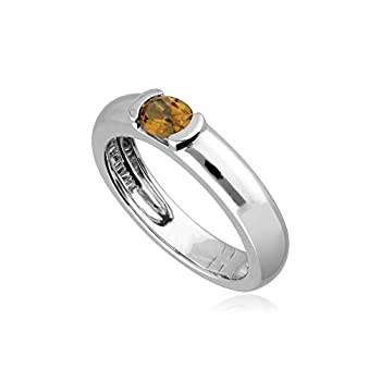 【中古】【輸入品・未使用】Gemondo スターリングシルバー アメジスト&シトリン スタックリング イエロー