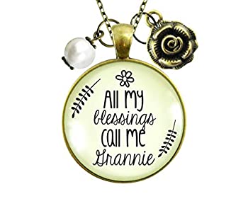 【中古】【輸入品・未使用】Gutsy Goodness Grannie ネックレス All My Blessings 意味のあるおばあちゃんギフトジュエリー メ...