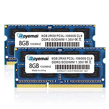 【中古】【輸入品・未使用】D DUOMEIQI PC3-10600 Sodimm 16GB キット DDR3 1333MHz 8GB PC3L-10600S 2Rx8 1.35V / 1.5V CL9 ノートブック RAM メモリ ノートパソコン用