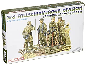 【中古】【輸入品・未使用】ドラゴン 1/35 第二次世界大戦 ドイツ軍 第3降下猟兵師団 アルデンヌ1944 パート2 プラモデル DR6143【メーカー名】ドラゴン【メーカー型番】DR6143【ブランド名】Dragon(ドラゴン)【商品説明】ドラゴン 1/35 第二次世界大戦 ドイツ軍 第3降下猟兵師団 アルデンヌ1944 パート2 プラモデル DR6143当店では初期不良に限り、商品到着から7日間は返品を 受付けております。こちらは海外販売用に買取り致しました未使用品です。買取り致しました為、中古扱いとしております。他モールとの併売品の為、完売の際はご連絡致しますのでご了承下さい。速やかにご返金させて頂きます。ご注文からお届けまで1、ご注文⇒ご注文は24時間受け付けております。2、注文確認⇒ご注文後、当店から注文確認メールを送信します。3、配送⇒当店海外倉庫から取り寄せの場合は10〜30日程度でのお届けとなります。国内到着後、発送の際に通知にてご連絡致します。国内倉庫からの場合は3〜7日でのお届けとなります。　※離島、北海道、九州、沖縄は遅れる場合がございます。予めご了承下さい。お電話でのお問合せは少人数で運営の為受け付けておりませんので、メールにてお問合せお願い致します。営業時間　月〜金　10:00〜17:00お客様都合によるご注文後のキャンセル・返品はお受けしておりませんのでご了承下さい。