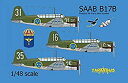 【中古】【輸入品 未使用】タラングス 1/48 スウェーデン空軍 サーブ B17B 急降下爆撃機 プラモデル TGSTA4810