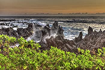 šۡ͢ʡ̤ѡPosterazzi PDDUS12SWR0153 Sunrise at Laupahoehoe Beach Park%% Hamakua Coast%% Big Island%% Hawaii Photo Print%% 18 x 24%