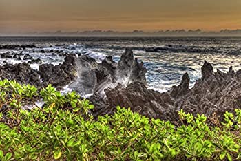 šۡ͢ʡ̤ѡPosterazzi PDDUS12SWR0153LARGE Sunrise at Laupahoehoe Beach Park%% Hamakua Coast%% Big Island%% Hawaii Photo Print%% 24 x 3