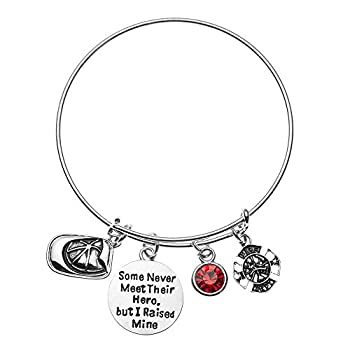 【中古】【輸入品・未使用】Infinity Collection 消防士 Mom チャーム バングル ブレスレット Some Never Meet Their ...