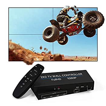 【中古】【輸入品・未使用】2x2ビデオウォールコントローラー、1080P@60HZ HDディ...