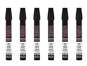AD Marker Chartpak 木製家具タッチアップマーカー 3本針 ダークオーク 6本入りボックス (OF58)