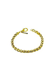 【中古】【輸入品・未使用】Invicta 28882 Men's Elements Yellow Gold Foxtail Chain Bracelet