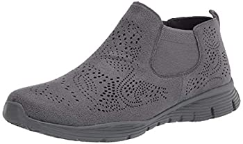 yÁzyAiEgpzSkechers womens Bootie Chelsea Boot%J}% Charcoal%J}% 7 US