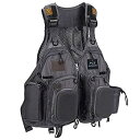 【中古】【輸入品・未使用】Bassdash フライフィッシングベスト マルチポケット ウエストコート サイズ調整可能 メンズ レディース ギフト