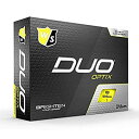 【中古】【輸入品・未使用】ウイルソンスタッフ DUO OPTIX ゴルフボール 1ダース 12球入 USA直輸入品 2020 Wilson Staff Golf Ball イエロー その1