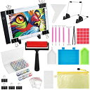 【中古】【輸入品・未使用】ダイヤモンドペインティング A4 LEDライトパッドキット DIY 調光可能ライト明るさボード アートクラフト トレースライトテーブル...