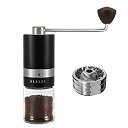 【中古】【輸入品・未使用】VEVOK CHEF 手動コーヒーグラインダー ハンドコーヒーグラインダー 6段階調整可能な設定 ステンレススチール 円錐バーミル ポ...