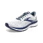 šۡ͢ʡ̤ѡBrooks Mens Ghost 13 Running Shoe - White/Grey/Deep Cobalt - D - 15