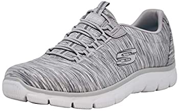 【中古】【輸入品 未使用】Skechers Sport Women 039 s Empire Fashion Sneaker カンマ Silver/White カンマ 11
