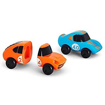 šۡ͢ʡ̤ѡMunchkin Mix and Match Cars Toddler Bath Toy%% 2 Pack%% Blue/Orange [¹͢]