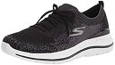【中古】【輸入品・未使用】Skechers レディース ウォーキングスニーカー%カンマ% ブラック/ホワイト%カンマ% 5