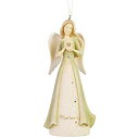【中古】【輸入品・未使用】Enesco ファンデーションハート 天使 母 吊り下げオーナメント 4.53インチ マルチカラー
