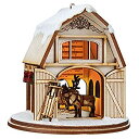 【中古】【輸入品・未使用】Old World Christmas サンタのトナカイ 納屋のオーナメント