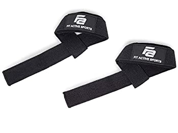 【中古】【輸入品・未使用】Fit Active Sports パッド入りリフティングストラップ | ペアでウエイトリ..