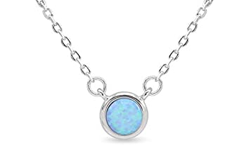 AFFY 14Kゴールドオーバー スターリングシルバー 薄いバー/ソリティア/ネイティブアメリカンの鹿の角/三角形のオパール 上品なペンダントネック