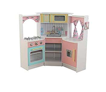 楽天スカイマーケットプラス【中古】【輸入品・未使用】KidKraft Deluxe Corner Wooden Play Kitchen キッドクラフト デラックスコーナー木製プレイキッチン [並行輸入品]