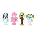【中古】【輸入品・未使用】Bluey and Friends 2.5~3インチ ポーズ自在フィギュア 4パック(3)