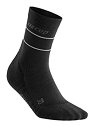 【中古】【輸入品・未使用】CEP 反射ミッドカットソックス ブラック メンズ IV