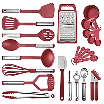 【中古】【輸入品・未使用】キッチン用具セット ナイロンとステンレススチールの台所用品セット ノンス..