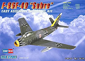 【中古】【輸入品・未使用】Hobby Boss F-86F-40 Sabre Airplane Model Building Kit [並行輸入品]【メーカー名】HobBoss【メーカー型番】【ブランド名】HobBoss【商品説明】Hobby Boss F-86F-40 Sabre Airplane Model Building Kit [並行輸入品]当店では初期不良に限り、商品到着から7日間は返品を 受付けております。こちらは海外販売用に買取り致しました未使用品です。買取り致しました為、中古扱いとしております。他モールとの併売品の為、完売の際はご連絡致しますのでご了承下さい。速やかにご返金させて頂きます。ご注文からお届けまで1、ご注文⇒ご注文は24時間受け付けております。2、注文確認⇒ご注文後、当店から注文確認メールを送信します。3、配送⇒当店海外倉庫から取り寄せの場合は10〜30日程度でのお届けとなります。国内到着後、発送の際に通知にてご連絡致します。国内倉庫からの場合は3〜7日でのお届けとなります。　※離島、北海道、九州、沖縄は遅れる場合がございます。予めご了承下さい。お電話でのお問合せは少人数で運営の為受け付けておりませんので、メールにてお問合せお願い致します。営業時間　月〜金　10:00〜17:00お客様都合によるご注文後のキャンセル・返品はお受けしておりませんのでご了承下さい。