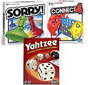 【中古】【輸入品 未使用】クラシック Sorry Yahtzee Connect 4セット 友人 家族 屋内 屋外 パーティーゲーム 楽しい戦略ボードゲーム 対象年齢6歳以上