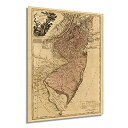 【中古】【輸入品・未使用】Historix 1777 ニュージャージー州地図 18x24 Inch