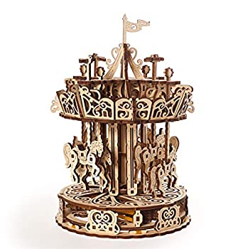 【中古】【輸入品・未使用】Ugears ユーギアーズ Carousel メリーゴーラウンド 木製 ブロック パズル おもちゃ