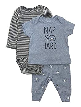 【中古】【輸入品・未使用】Carter's 乳児 男の子用 お昼寝 とても硬い ベビー服 ベアシャツ ボディス..