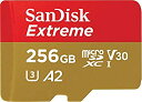 【中古】【輸入品・未使用】microSDXC 256GB SanDisk サンディスク Extreme UHS-1 U3 V30 4K Ultra HD A2対...